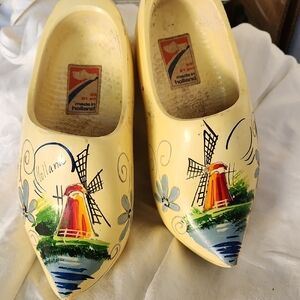 Yellow Dutch Windmill Mules